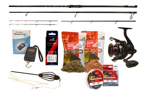 CARP EXPERT MAX2 390 METHOD FEEDER SADA S NÁVNADAMI