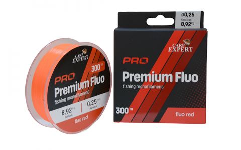 CARP EXPERT PRO PREMIUM FLUO ČERVENÁ MONOFILNÁ ŠNÚRA