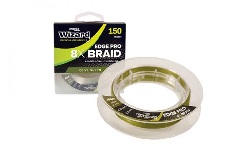 WIZARD EDGE PRO 8X BRAID OLIVOVO ZELENÁ PLETENÁ ŠNÚRA 150M