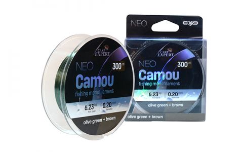 CARP EXPERT NEO CAMOU OLIVOVOZELENÁ + HNEDÁ MONOFILNÁ ŠNÚRA CARP EXPERT NEO CAMOU OLIVOVOZELENÁ + HNEDÁ MONOFILNÁ ŠNÚRA