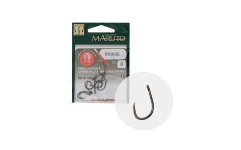 MARUTO HÁČIK 8366BL CARP BARBLESS STRAIGHT EYE FORGED REVERSED RINGED HC BLACK NICKEL MARUTO HÁČIK 8366BL CARP BARBLESS STRAIGHT EYE FORGED REVERSED RINGED HC BLACK NICKEL