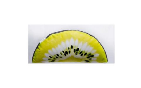 VANKÚŠ V TVARE PLÁTKU KIWI 37 × 17 CM