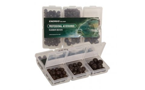 ENERGO TEAM SET GUMENÝCH PERLÍ 6 TYPOV - TVRDÉ / MÄKKÉ ČIERNE