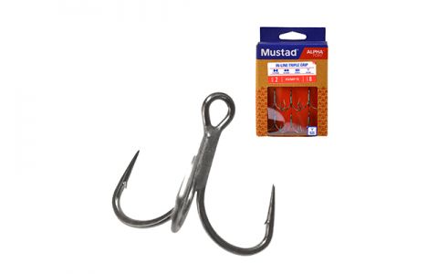 MUSTAD IN-LINE TRIPLE GRIP SHORT HÁČIK