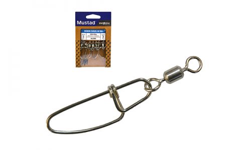 MUSTAD NEREZOVÝ ROLLING OBRATLÍK S POISTNÝM KLIPOM MUSTAD NEREZOVÝ ROLLING OBRATLÍK S POISTNÝM KLIPOM