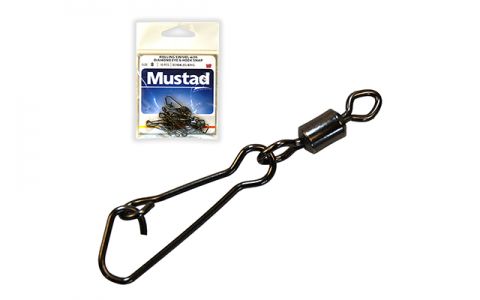 MUSTAD ROTAČNÝ OBRATLÍK S DIAMANTOVÝM OČKOM A J-SNAP KARABÍNKOU BLACK NICKEL MUSTAD ROTAČNÝ OBRATLÍK S DIAMANTOVÝM OČKOM A J-SNAP KARABÍNKOU BLACK NICKEL