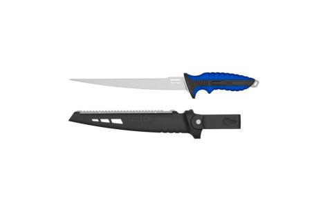MUSTAD 9inch 4116 STAINLESS STEEL FILLET KNIFE - POLISED BLADE FINISH BLUE MUSTAD 9inch 4116 STAINLESS STEEL FILLET KNIFE - POLISED BLADE FINISH BLUE