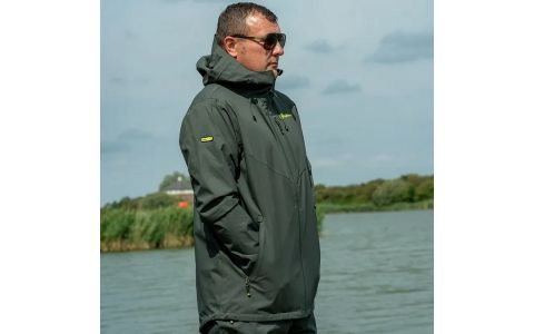 RIDGEMONKEY APEAREL THERMAPRO WATERPROOF SHELL COAT GREEN NEPREMOKAVÁ PLÁŠTENKA