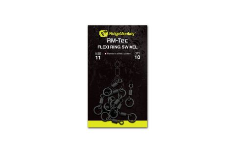 RIDGEMONKEY OBRATLÍK RM-TEC FLEXI RING SWIVEL 10KS/BALENIE RIDGEMONKEY OBRATLÍK RM-TEC FLEXI RING SWIVEL 10KS/BALENIE