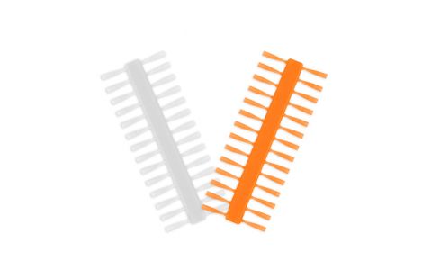 Nekonečná zarážka Delphin Q-STOP / transparentná+oranžová 7mm Nekonečná zarážka Delphin Q-STOP / transparentná+oranžová 7mm