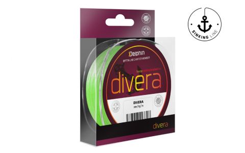 Delphin DIVERA Feeder / fluo zelená 0,10mm 4,5kg 150m