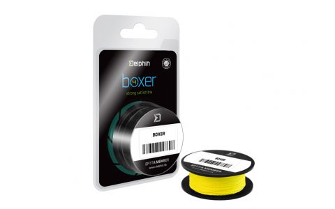 Delphin BOXER 4 / fluo žltá 0,50mm 41,7kg 10m Delphin BOXER 4 / fluo žltá 0,50mm 41,7kg 10m