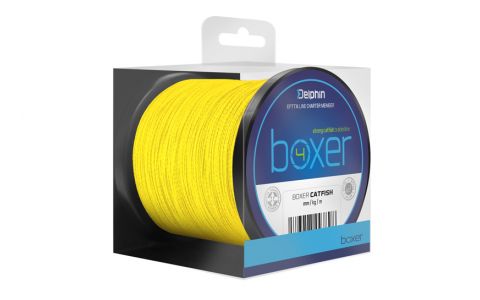 Delphin BOXER 4 / fluo žltá 0,40mm 30,1kg 250m Delphin BOXER 4 / fluo žltá 0,40mm 30,1kg 250m