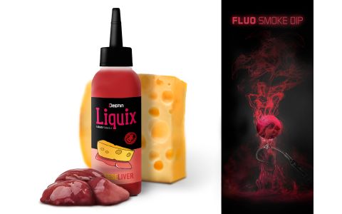 Fluo dip D SNAX LiquiX /100ml Syr-Pečeň