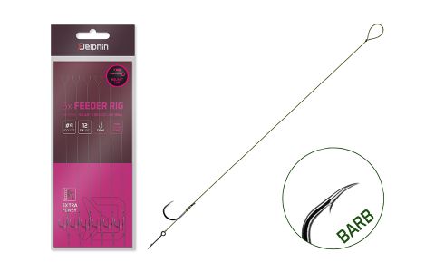 Nadväzec Delphin NOLIMIT Sting / 6ks 12cm / 15lbs / BARB #4 / Sting 7mm Nadväzec Delphin NOLIMIT Sting / 6ks 12cm / 15lbs / BARB #4 / Sting 7mm