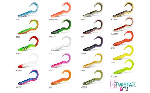 DuoPACK BOX Delphin TwistaX Eeltail UVs / 6x 5ks 6cm/DISCO DuoPACK BOX Delphin TwistaX Eeltail UVs / 6x 5ks 6cm/DISCO