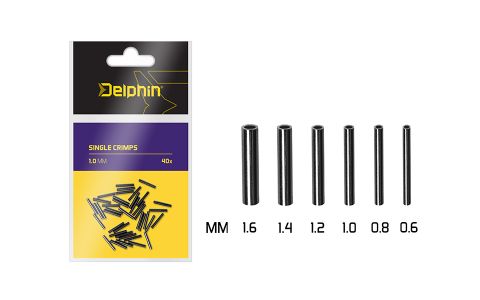 Delphin Single CRIMPS /40ks 0.6mm