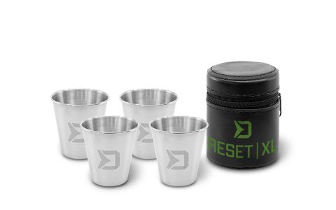 Set nerezových pohárikov Delphin RESET XL 4v1 4x70ml