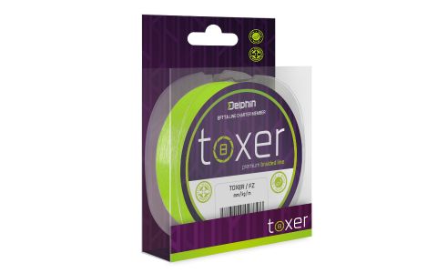 Delphin TOXER / fluo zelená 0,16mm 7,7kg 80m Delphin TOXER / fluo zelená 0,16mm 7,7kg 80m