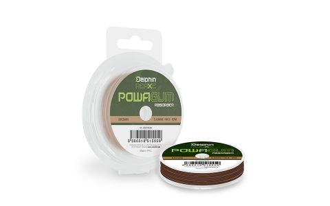 Delphin REAXE PowaGUM Absorber Hnedá 1mm/8kg/10m Delphin REAXE PowaGUM Absorber Hnedá 1mm/8kg/10m