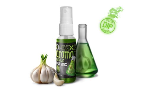 Dipovací sprej Delphin AromaX/30ml Cesnak-Butyric/fluo zelený