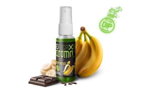 Dipovací sprej Delphin AromaX/30ml Čokoláda-Banán/fluo zelený