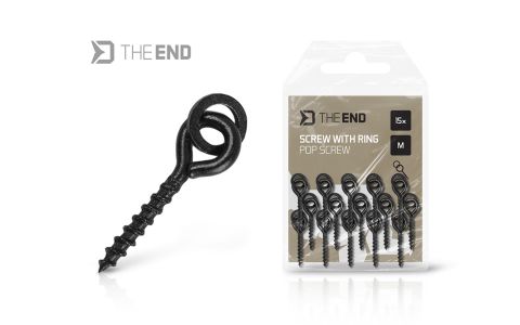 Vrtáčik s krúžkom Delphin TheEND POP Screw / 15ks M