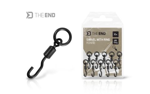 Obratlík s krúžkom Delphin TheEND Ronnie / 10ks #6/13kg