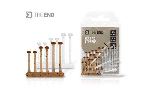 Elastická zarážka Delphin TheEND / 36ks 18,21,25 mm / Ground+Clear