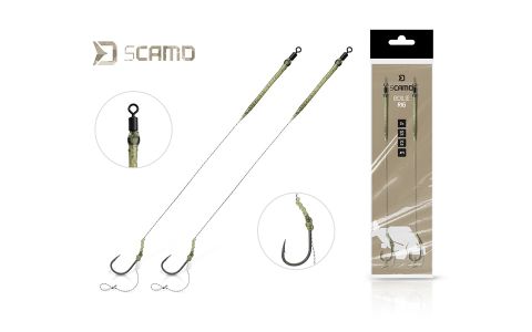 Nadväzec Delphin sCAMO Boilie rig / 2ks 20cm/25lbs/#4 Nadväzec Delphin sCAMO Boilie rig / 2ks 20cm/25lbs/#4