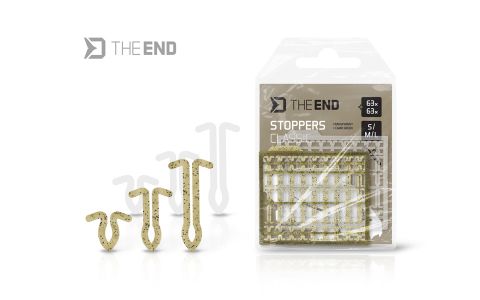 Mix zarážky na boilies Delphin CLASSIC / 126 ks S,M,L/transparent+camo green