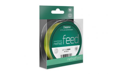 Delphin Method FEED žltá 0,28mm 6,5kg 500m Delphin Method FEED žltá 0,28mm 6,5kg 500m