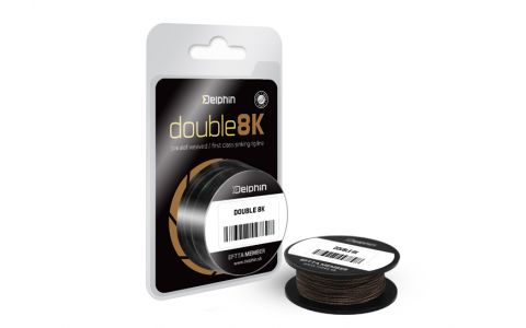 Delphin HOOKLINE Double 8K hnedá kamufláž 15lbs 20m