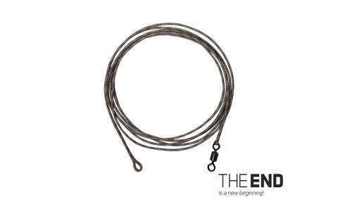 Nadväzec THE END Leadcore + swivel / 3ks 1m