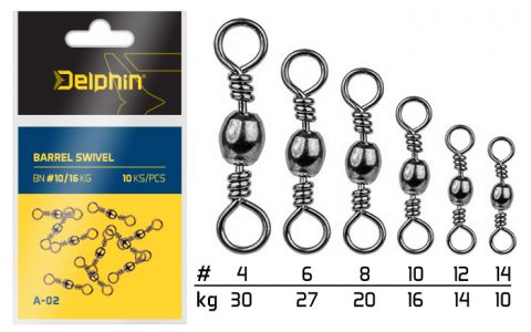 Barrel Swivel A-02/10ks BN/10