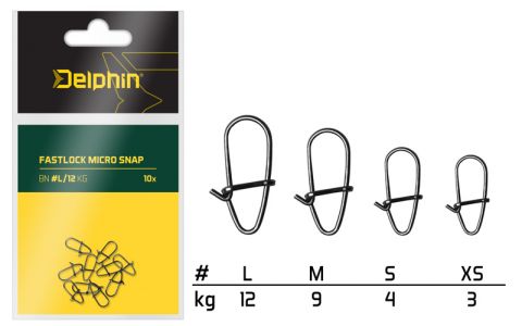Fastlock micro snap /10ks M/9kg