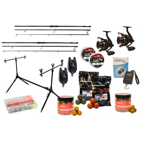 CARP EXPERT MAX2 360 DVOJITÝ BOJLIS SET S ROD PODOM, SIGNALIZÁTOROM A NÁVNADAMI