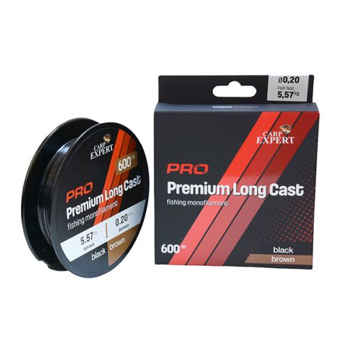 CARP EXPERT PRO PREMIUM LONG CAST SIVÁ MONOFILNÁ ŠNÚRA