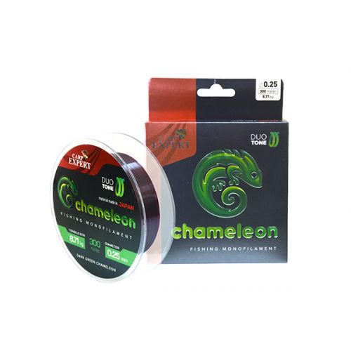 CARP EXPERT CHAMELEON SHINY DARK GREEN MONOFIL VLASEC 300M, 600M