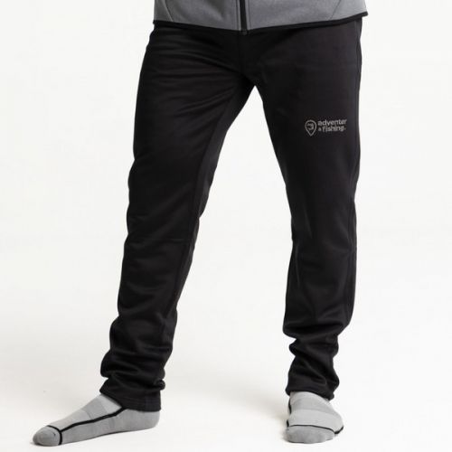 ADVENTER &amp; FISHING WARM PROSTRETCH PANTS STEEL &amp; BLACK TEPLÁKY