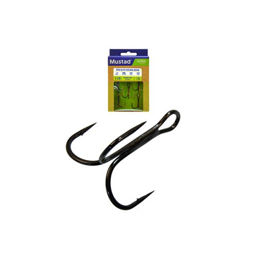 MUSTAD NP ROUND BEND TREBLE HOOK TROJHÁČIK