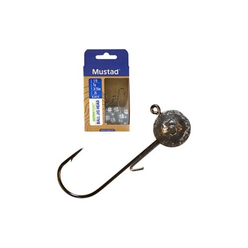 MUSTAD BALL JIG HEAD W\/KEEPER - JIG HLAVA S KAMPOM 25 KS BALENIE