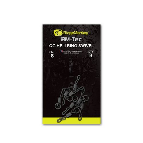 RIDGEMONKEY RÝCHLOOBRATLÍK RM-TEC QUICK CHANGE HELI RING SWIVEL 
