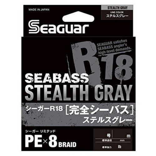 SEAGUAR R18 SEABASS STEALTH GREY PE X8 PLETENÁ ŠNÚRA 150M