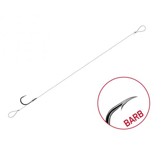 Nadväzec Delphin FLR Loop / 6ks 12cm / 0,22mm / BARB #6