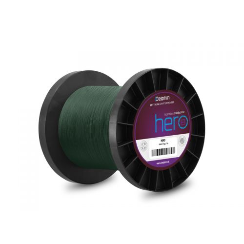 Delphin HERO 8 / zelená 0,12mm 8,2kg 1000m
