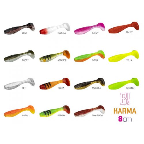Umelá nástraha Delphin KARMA UVs / 5ks 8cm/RedFACE