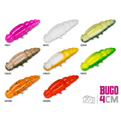 Umelá larva Delphin BUGO Cheese / 15ks 4cm / GEPARD