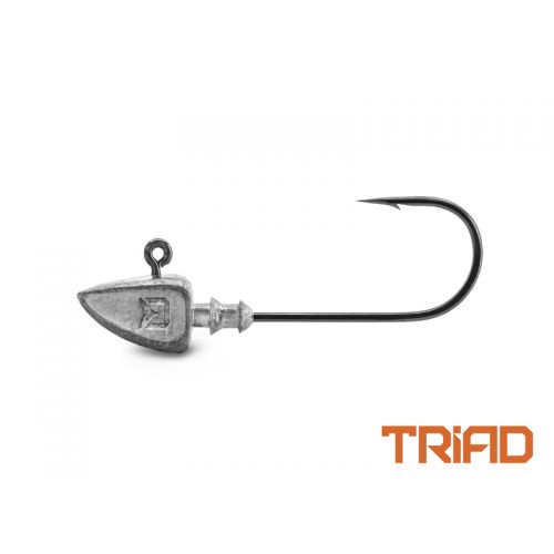 Jigová hlava s golierikom Delphin TRIAD / 5ks 10g-3/0