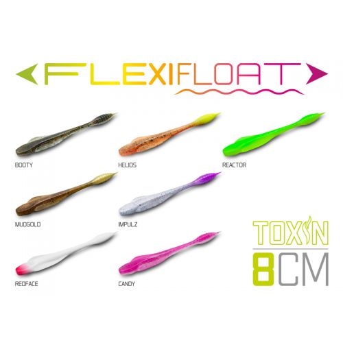 Umelá nástraha Delphin TOXIN Uvs  / 8ks 8cm / MUDGOLD